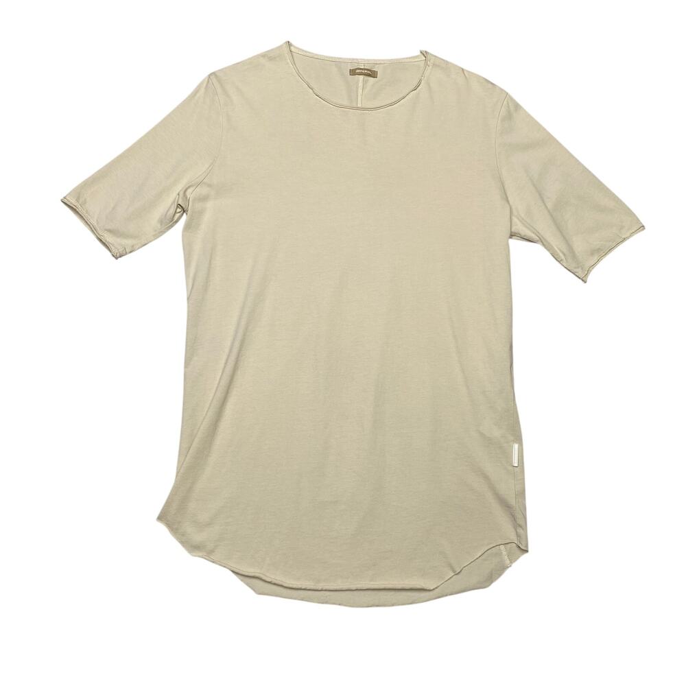 Imperial Curve Hem Short Sleeve T Shirt Men's Small Minimalist Made in Italy